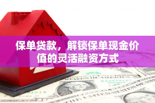 新巴尔虎左旗保单贷款，解锁保单现金价值的灵活融资方式
