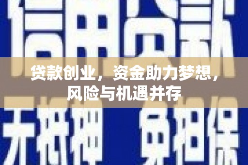水林贷款创业，资金助力梦想，风险与机遇并存