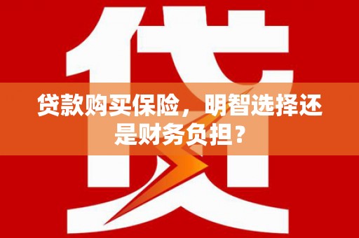 秀林贷款购买保险，明智选择还是财务负担？