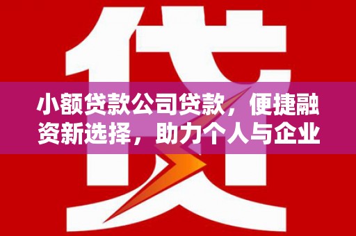 虞城小额贷款公司贷款，便捷融资新选择，助力个人与企业成长