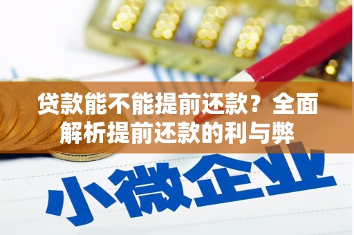 水富贷款能不能提前还款？全面解析提前还款的利与弊