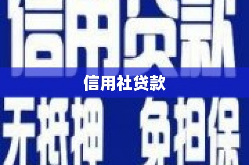 灵石信用社贷款