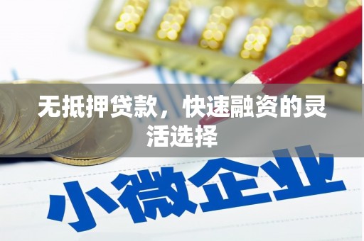 犍为无抵押贷款，快速融资的灵活选择