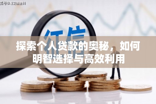 塘厦探索个人贷款的奥秘，如何明智选择与高效利用