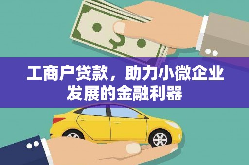 云林工商户贷款，助力小微企业发展的金融利器