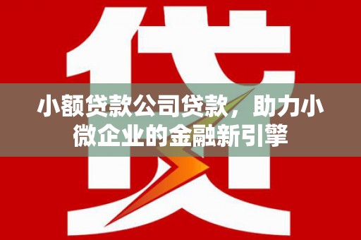 白银小额贷款公司贷款，助力小微企业的金融新引擎