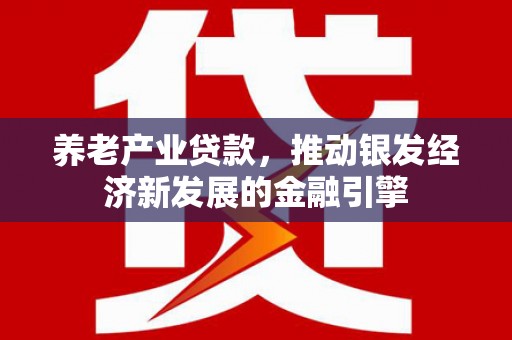 双溪养老产业贷款，推动银发经济新发展的金融引擎