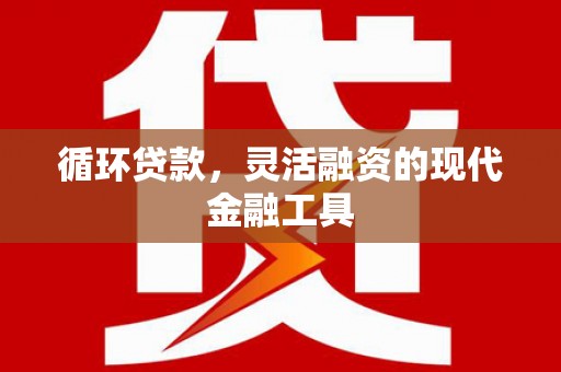 深圳循环贷款，灵活融资的现代金融工具