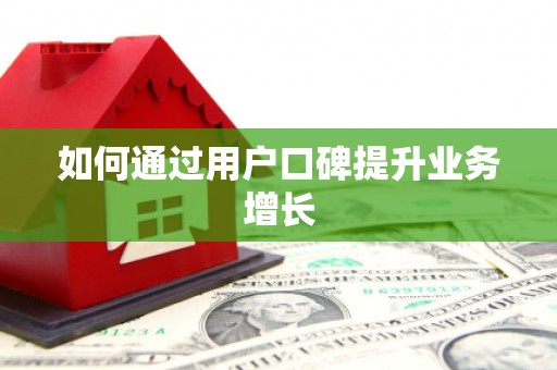 岱山如何通过用户口碑提升业务增长