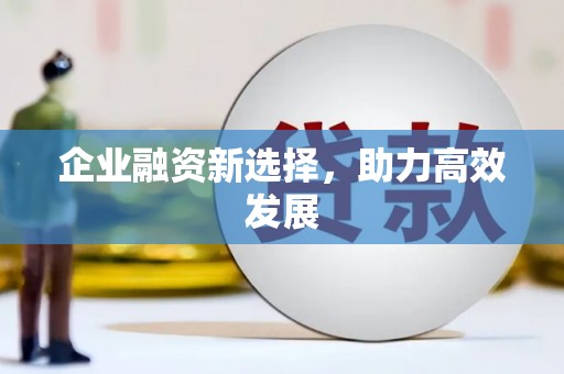 无极企业融资新选择，助力高效发展